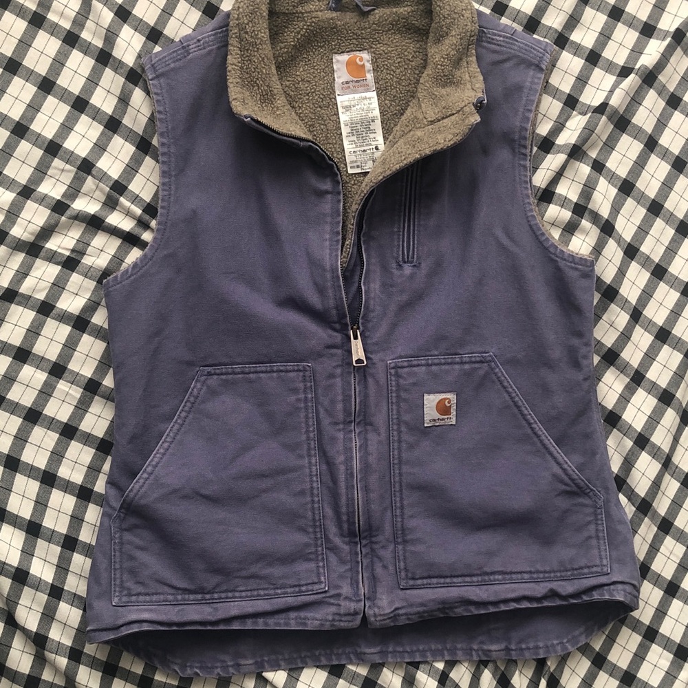 Carhartt purple Vest with Fleece Lining